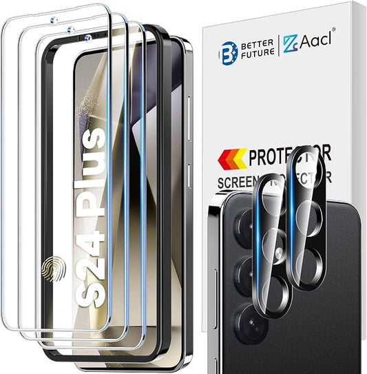AACL 3-Pack for Samsung Galaxy S24 Plus Screen Protector Tempered Glass by AACL