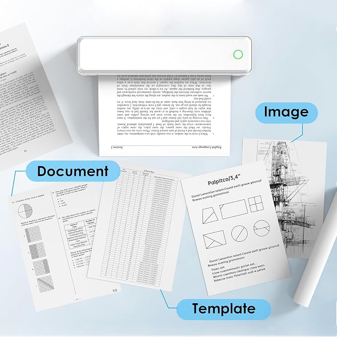 KNAON Bluetooth Thermal Printer, Portable Printer Wireless - Image 8