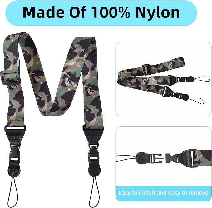 Adjustable Shoulder Strap:Comfortable iPad Strap Nylon Neck Lanyard - Image 4