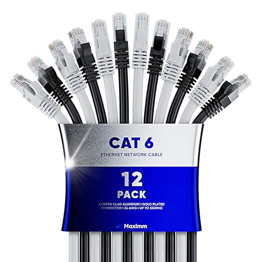 Maximm Cat 6 Ethernet Cable 25 ft by MaximmCable