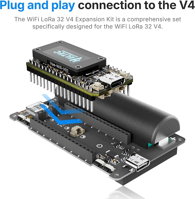 Heltec ESP32 LoRa V4 Development Board Tempered Glass Sensor Kit - Image 6