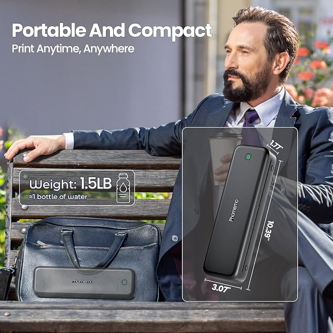 Phomemo Upgraded 300DPI Portable Printers Wireless - Image 8