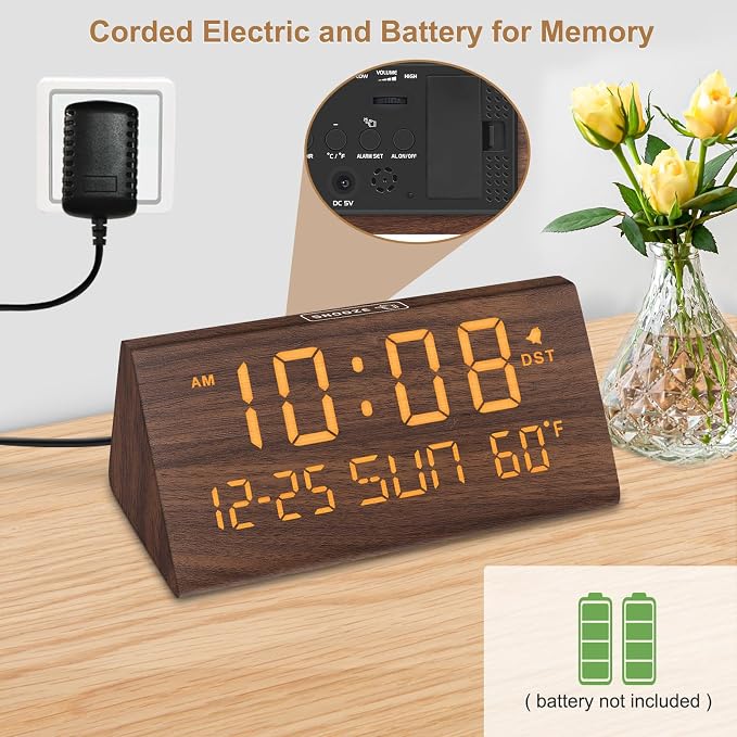 DreamSky Digital Alarm Clock for Bedrooms - Image 2