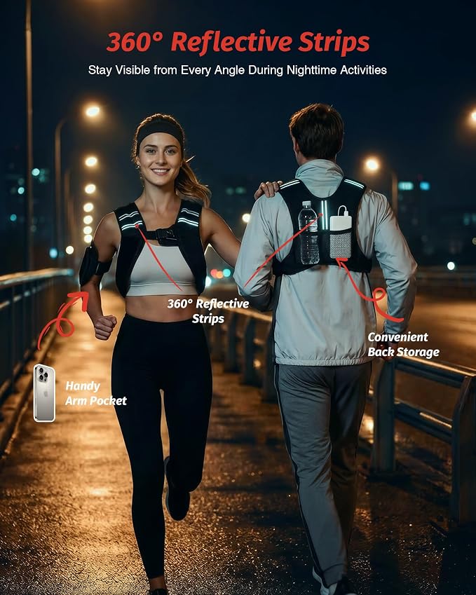 ZELUS Weighted Vest, 6lb/8lb/12lb/16lb/20lb/25lb/30lb Weight Vest - Image 6