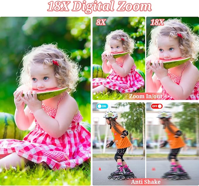 Digital Camera, FHD 4K 64MP Point and Shoot Kids Digital Camera - Image 3