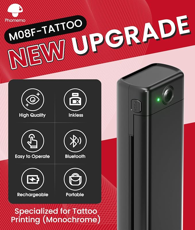 Phomemo Tattoo Stencil Printer, M08F Wireless Thermal Tattoo Printer - Image 2