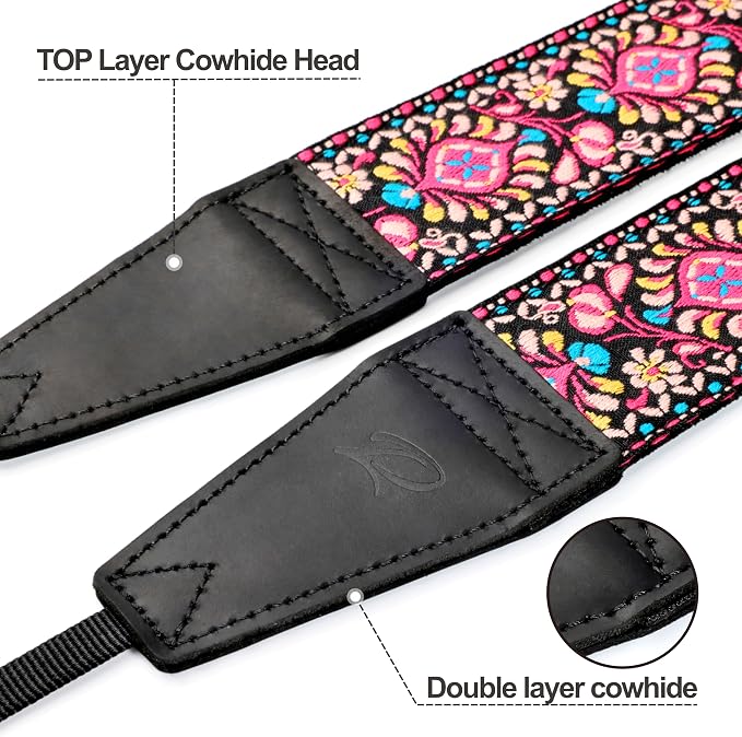 Padwa Lifestyle Pink Flower Camera Strap - Image 2