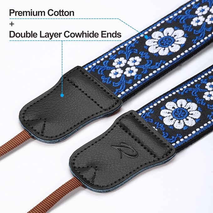 Padwa Lifestyle Blue Flower Camera Strap - Image 2