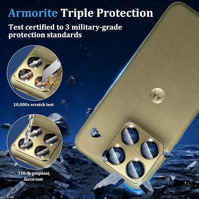 Compatible with Motorola Moto Edge 2026 Camera Lens Protector, Individual Metal - Image 5