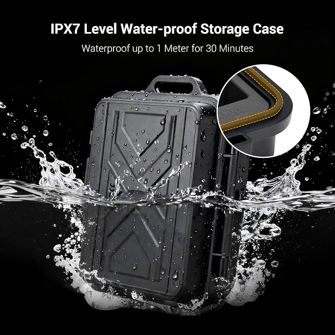 JJC Portable Camera Battery Memory Card Storage Case - Image 3