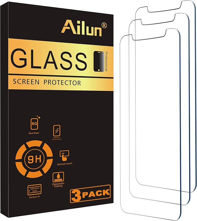 Ailun Screen Protector for iPhone 12 mini 2020 3Pack Tempered Glass by Ailun