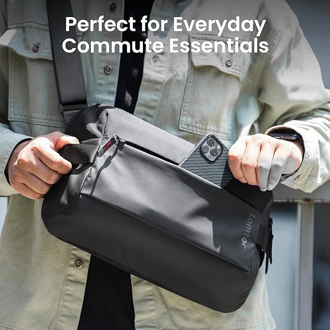 tomtoc Compact EDC Sling Bag 3L-10L, Minimalist Crossbody Bag Chest Shoulder - Image 7