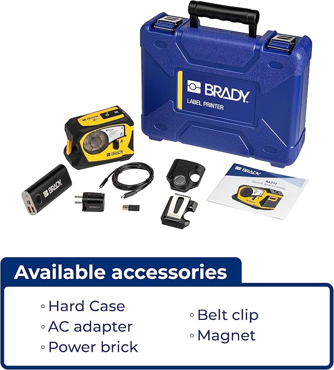 Brady M211 Portable Bluetooth Monochrome Label Printer - Image 9