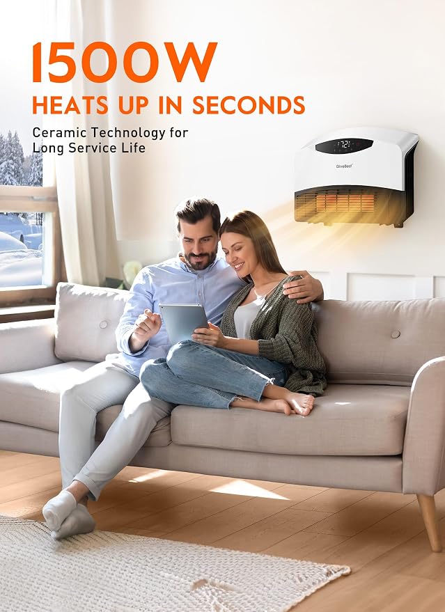 GiveBest Electric Wall Heater, 1500W Smart Wall Heater - Image 3