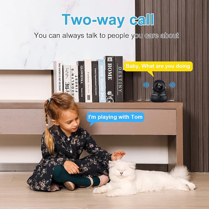 litokam 2K Indoor Camera, 360 Pan/Tilt Home Security Cameras - Image 4