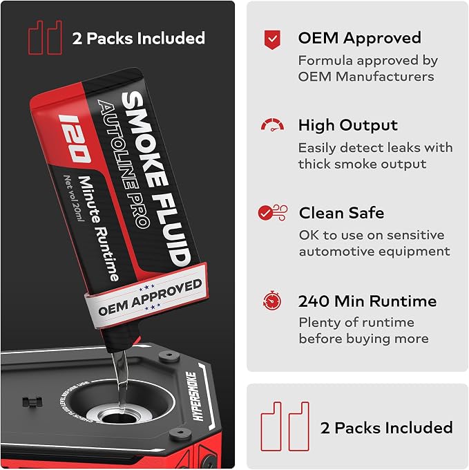 AutoLine Pro HyperSmoke™ Automotive Smoke Machine EVAP Vacuum Leak Tester – - Image 4