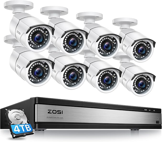 ZOSI H.265+ 1080p 16 Channel Security Camera System by ZOSI