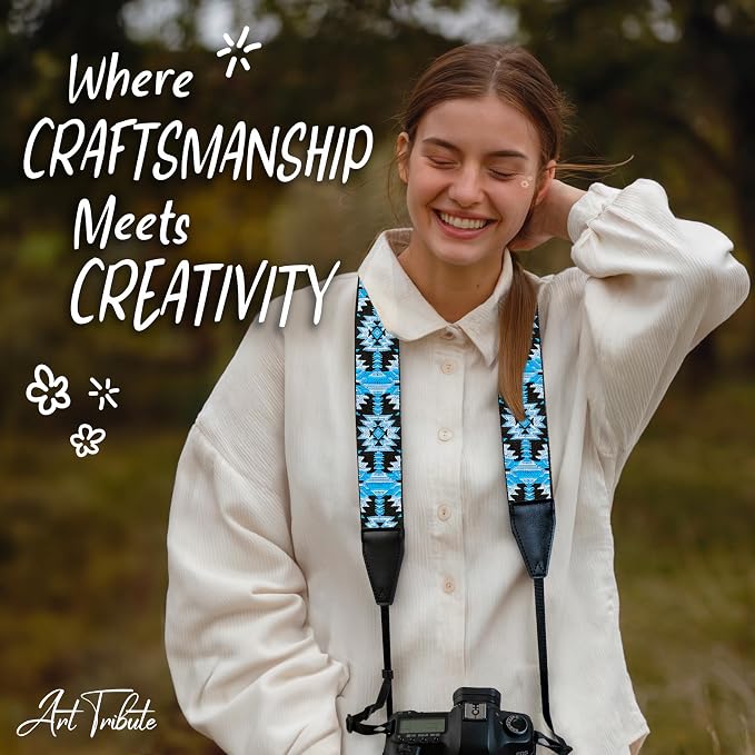 Art Tribute Camera Strap For Photographers Padded Universal Fit Neck Shoulder & - Image 8