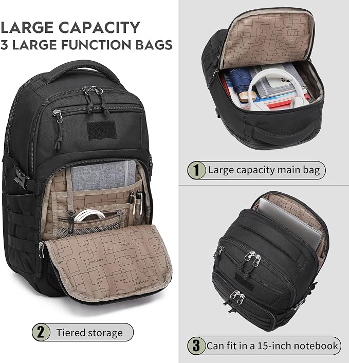 Wotony Military tactical backpack, backpack - Image 8