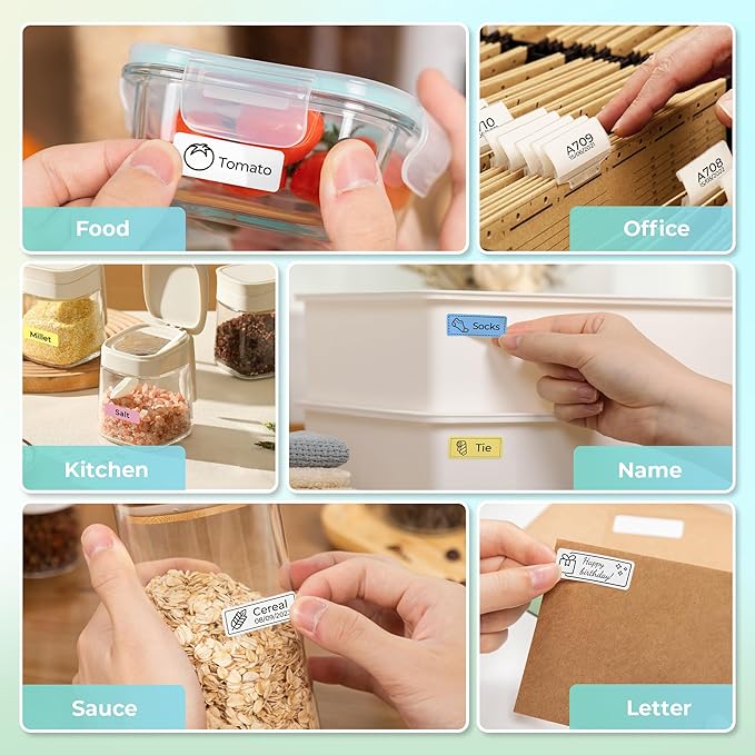 Nelko Label Maker Machine with Tape, P21 Bluetooth Label Printer, Wireless Mini - Image 7