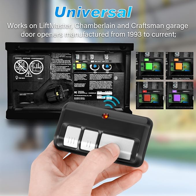 for Chamberlain LiftMaster Craftsman Garage Door Opener Remote 893LM 893MAX - Image 2