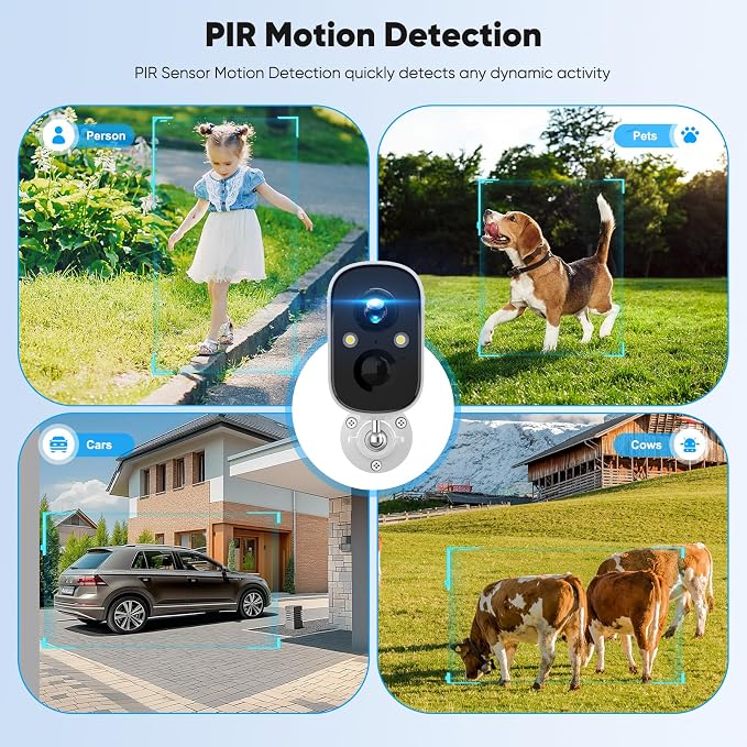 Solar Security Cameras Wireless Outdoor, 2K Solar Camera Wireless - Image 4