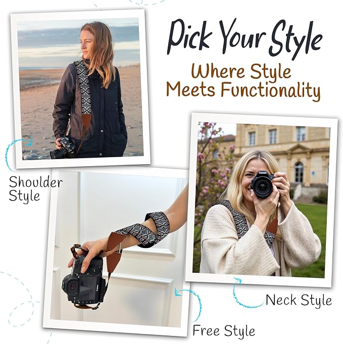 Art Tribute Camera Strap For Photographers Padded Universal Fit Neck Shoulder & - Image 6