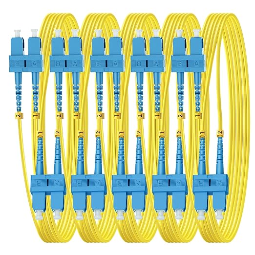 FiberPrime- OS2 SC to SC Single Mode Fiber Patch Cable, Duplex Singlemode by Unknown