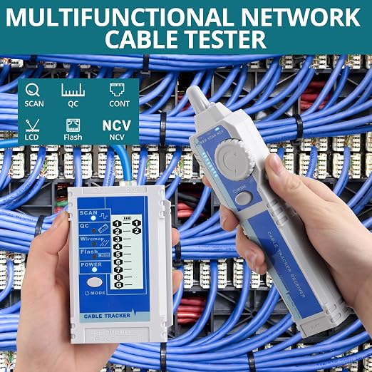 Network Cable Tester NCV for CAT5 CAT6 CAT7 CAT8, Ethernet Wire Tracker for - Image 2