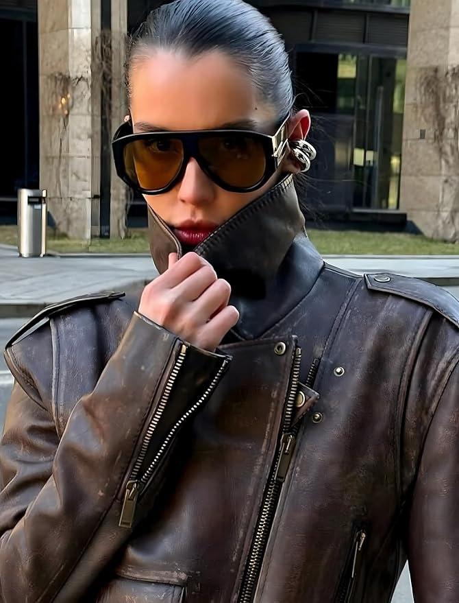 Oversized Retro Aviator Sunglasses - Image 3