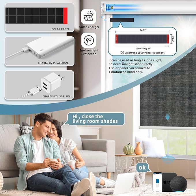 SmartWings Light Filtering Motorized Roller Shades Work - Image 2