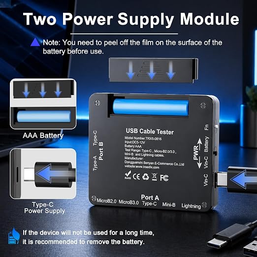 Treedix USB Cable Tester with 2.4" Color Screen - Image 6