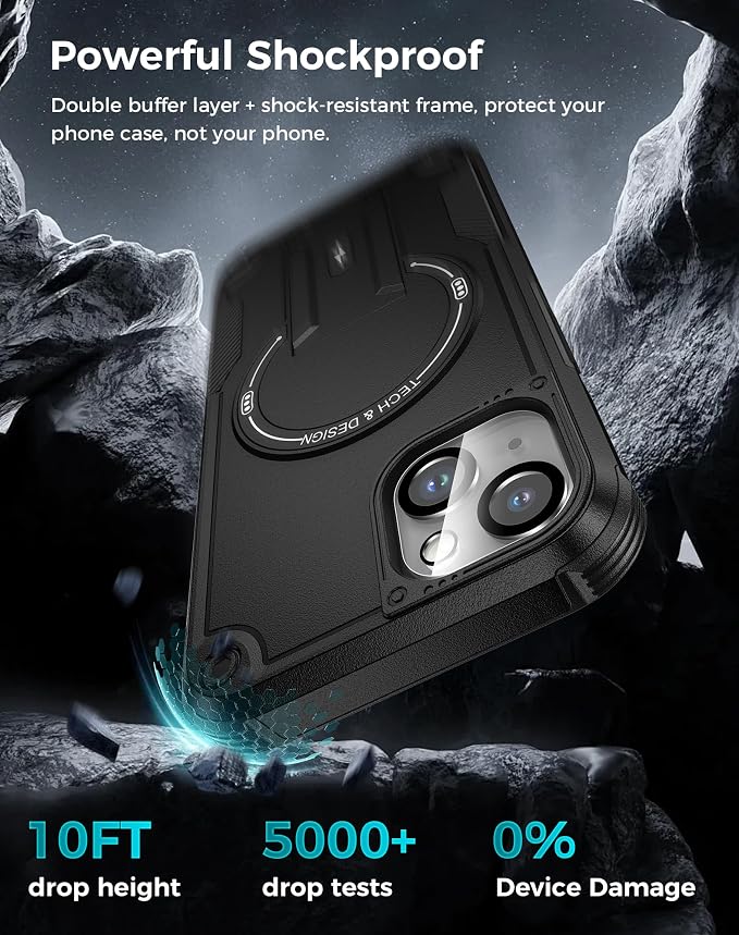 Goton for iPhone 14 Case with Privacy Tempered Glass Screen Protector & Camera - Image 4