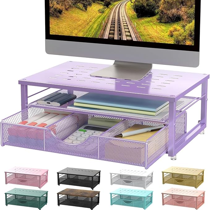 gianotter Computer Monitor Stand Riser, office organizer by gianotter