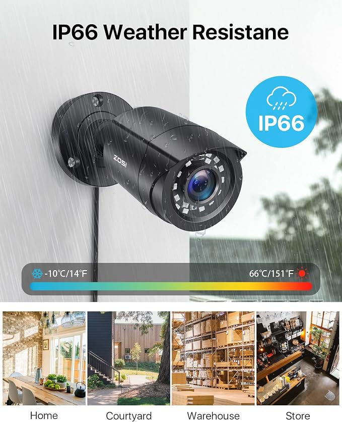 ZOSI 16CH H.265+ 1080P Home Security Camera System - Image 4
