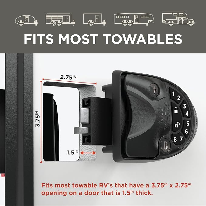 RVLOCK V4 Durable Metal RV Door Lock - Image 3