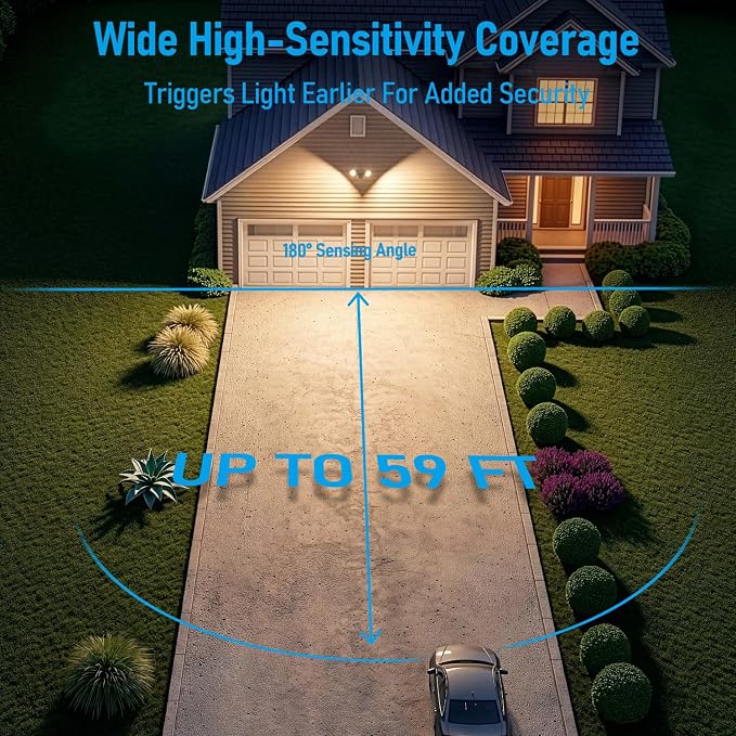 LEONLITE COB LED Security Light, Motion Sensor Outdoor Lights, Dusk to Dawn - Image 3