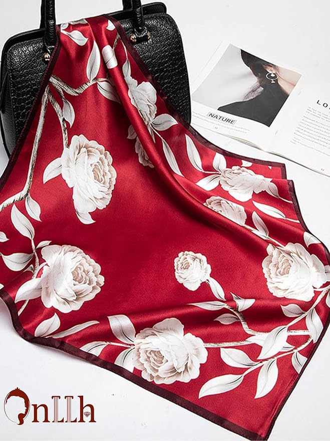 Silky Scarf for Women Lightweight Satin Bandanas Neck Hair Wrap For Sleeping - Image 5