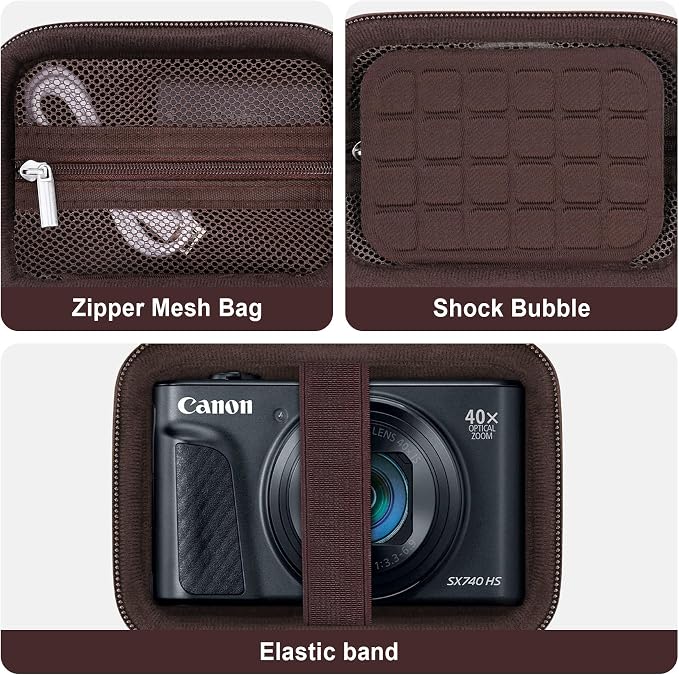 Hard Carrying Case for Canon PowerShot SX740 HS/ELPH 360 HS/ SX730 HS/ SX720 - Image 5