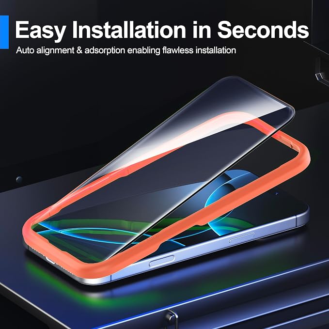 Ailun 3 Pack Screen Protector for iPhone 16 Pro Max + 3 Pack Camera Lens - Image 6