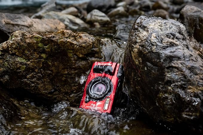 OM System OLYMPUS Tough TG-7 Red Underwater Camera, Waterproof, Freeze Proof - Image 11