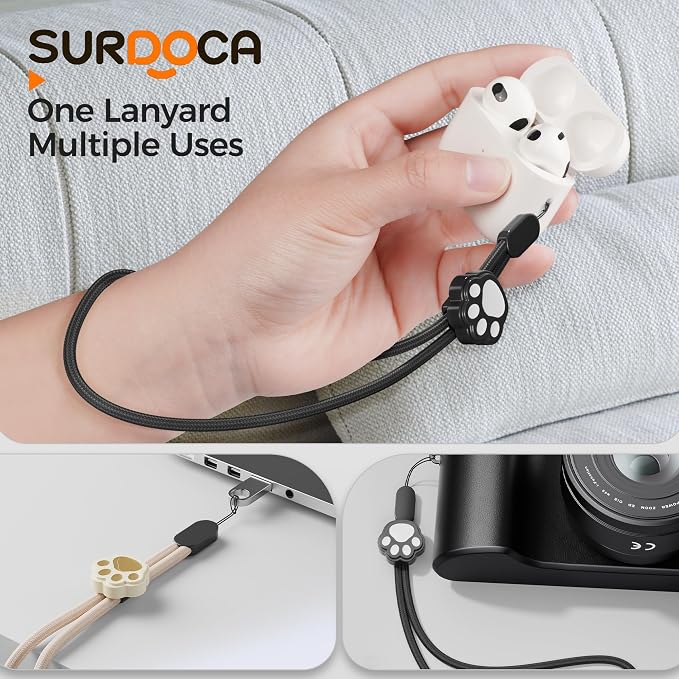 SURDOCA Adjustable Phone Lanyard Wrist Strap, Camera Wrist Strap, Nylon Wrist - Image 5