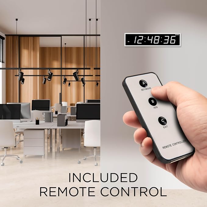 Ivation Oversized Large Digital Wall Clock - Image 5
