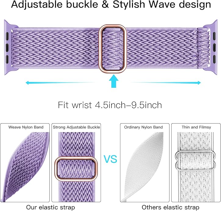 Lerobo Stretchy Nylon Solo Loop Band, Compatible - Image 4