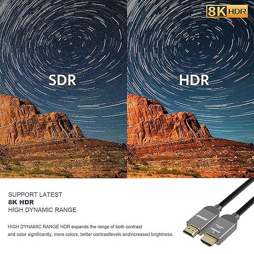 RUIPRO 8K HDMI Ultra High Speed Certified Cable 3 Feet 48Gbps 8K60Hz 4K120Hz - Image 3