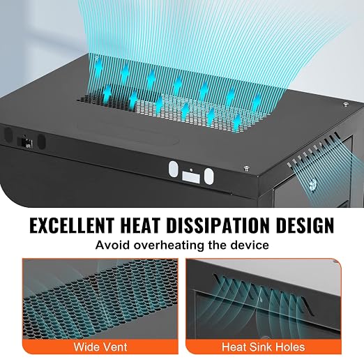 VEVOR 9U Wall Mount Network Server Cabinet, 15.5'' Deep, Server Rack Cabinet - Image 3
