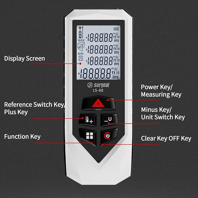Laser Distance Meter Digital Laser Measuring Tool - Image 2