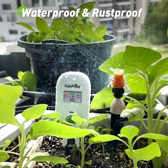 RAINPOINT Visual Gauge Digital Smart Wireless Plant Moisture Meter, WiFi Hub - Image 6