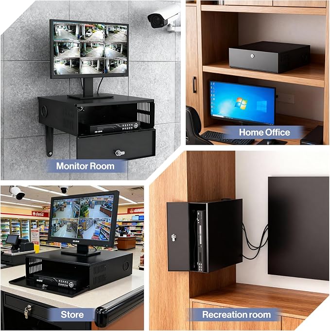 15.5 x 15.5 x 5.5 Inch Heavy Duty DVR Lock Box - Image 6