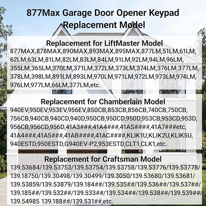 Garage Door Opener Keypad Compatible - Image 3